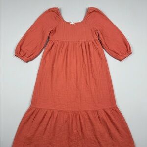 Universal Thread Red Tiered Midi Dress | Size L